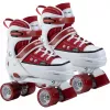 HUDORA rolschaatsen maat 32-35 rood/wit sneaker-look quad skates