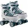 HUDORA rolschaatsen maat 28-31, 2-in-1 inline & quad, blauw/wit sneaker-look