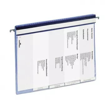 DURABLE personeelsdossier met hangrail A4 blauw 255406