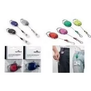 DURABLE Jojo STYLE badge reel met veerhaak 832705, groen