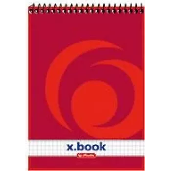 herlitz x.book spiraalnotitieboek A5 geruit rood - 50 vel 110536