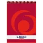 herlitz x.book spiraalnotitieboek A5 geruit rood - 50 vel 110536