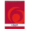 herlitz x.book spiraalnotitieboek A5 geruit rood - 50 vel 110536