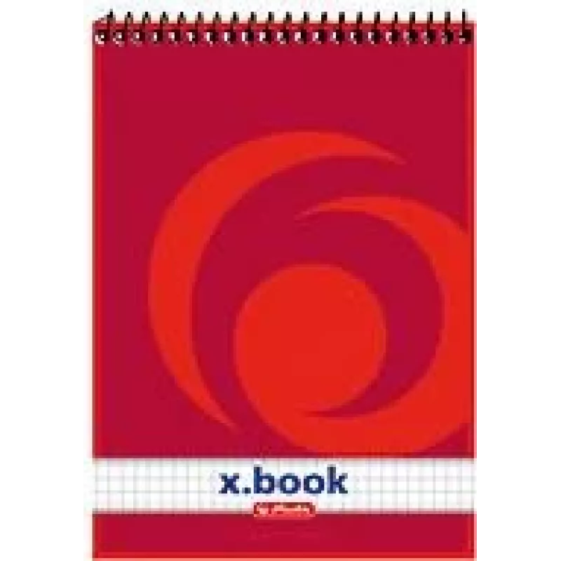 herlitz x.book spiraalnotitieboek A5 geruit rood - 50 vel 110536