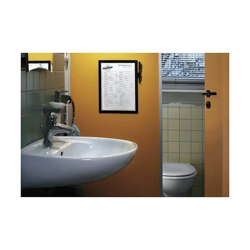 DURABLE DURAFRAME NOTE A4 magnetisch informatiemraam, zwart 499301
