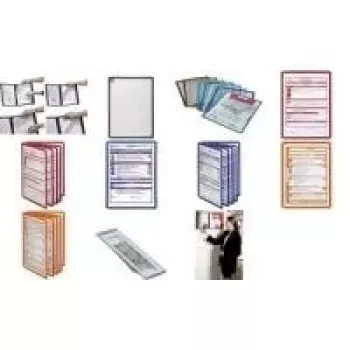 DURABLE display panel indextabs 58 mm, transparant, 10-pack 560919