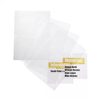 DURABLE CRYSTAL SIGN vervangfolies 148 x 105 mm, transparant, 10/pack 483119