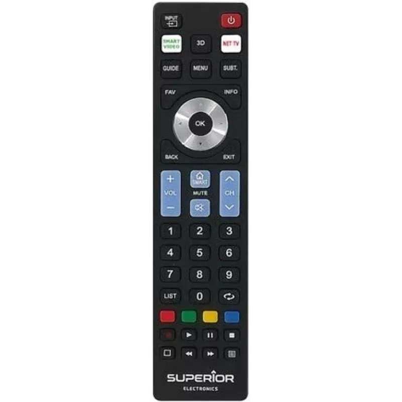 SUPERIOR ELECTRONICS SUPER Ready5 S universele afstandsbediening – zwart SUPTRB019