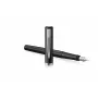 Waterman Impression vulpen, zwarte lak, chroom sierring, middelste pen, blauwe inkt, geschenkdoos 2225497