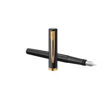 Waterman Allure Impression vulpen, zwart met goudbeslag, middelste pen 2225500