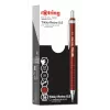 Rotring Tikky Retro mechanisch potlood 0,5 mm rood verchroomde huls rubber greepzone 2202568