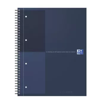 Oxford International Collegeblock notitieboek, DIN A4+, gelinieerd, hardcover, spiraalbinding, 80 vel, 1 stuk (400194458)