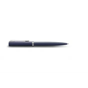 Waterman Impression balpen – blauwe lak, chroom sierring, middelste punt, geschenkdoos 2225468