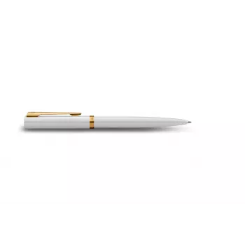 Waterman Allure Impression balpen, wit lak, goud accent, middelblauwe inkt 2225511