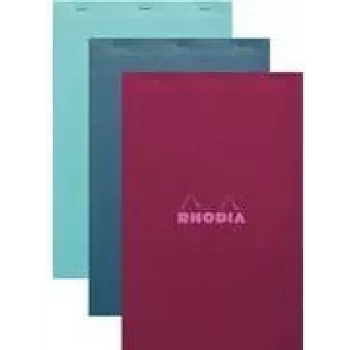 Rhodia No. 19 A4+ geruit notitieblok, verschillende kleuren, 5-pack 19100C