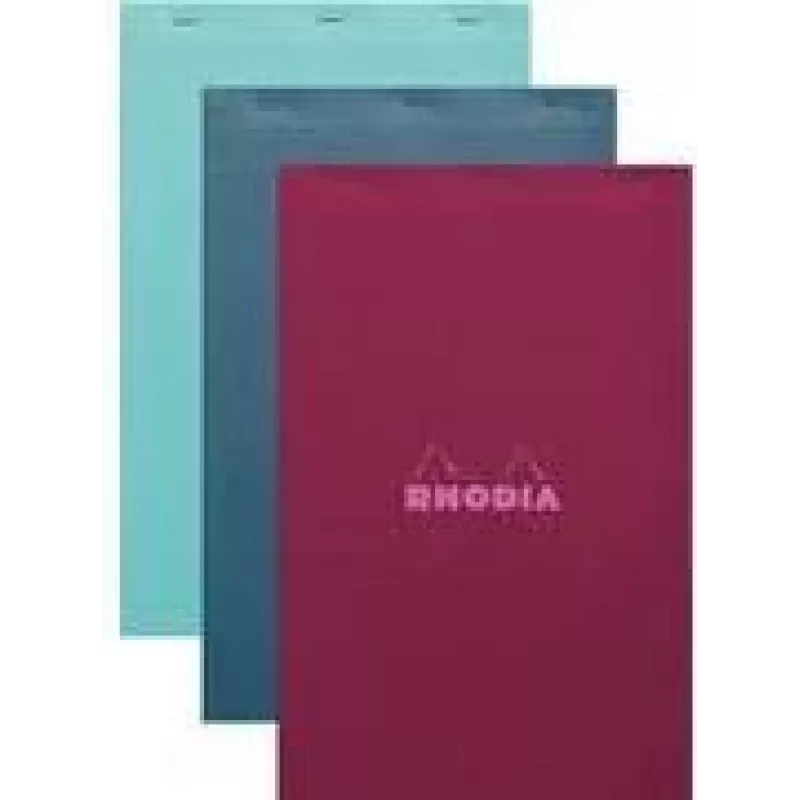 Rhodia No. 19 A4+ geruit notitieblok, verschillende kleuren, 5-pack 19100C