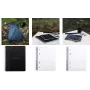 RHODIA GREENBOOK collegeblok, DIN A5+, gelinieerd, zwarte gerecyclede omslag, 80 vel, 4-voudig geperforeerd, microperforatie 119915C