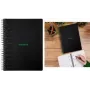 RHODIA GREENBOOK collegeblok A4+ gelinieerd zwart (80 vel) 119923C