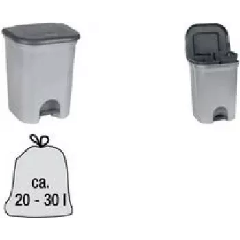 keeeper Torge pedaalemmer, 2x 11 liter, zilver 1153616000000
