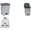 keeeper Torge pedaalemmer, 2x 11 liter, zilver 1153616000000