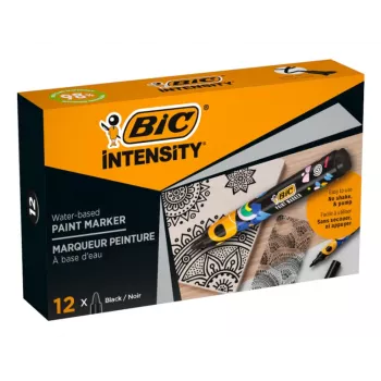 BIC Intensity permanentmarker, ronde punt, zwart, 1,5-2,3 mm, 1 stuk (5274771)