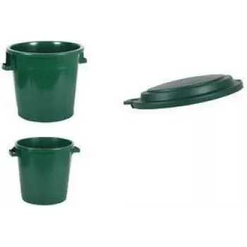EDA 75 L afvalcontainer voor buiten groen gerecycled kunststof 013011 V.CA VX8