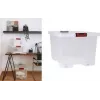 EDA CLiPSTOCK 75L opbergbox met wielen, deksel, soft-touch grepen, zwart/rood 010439
