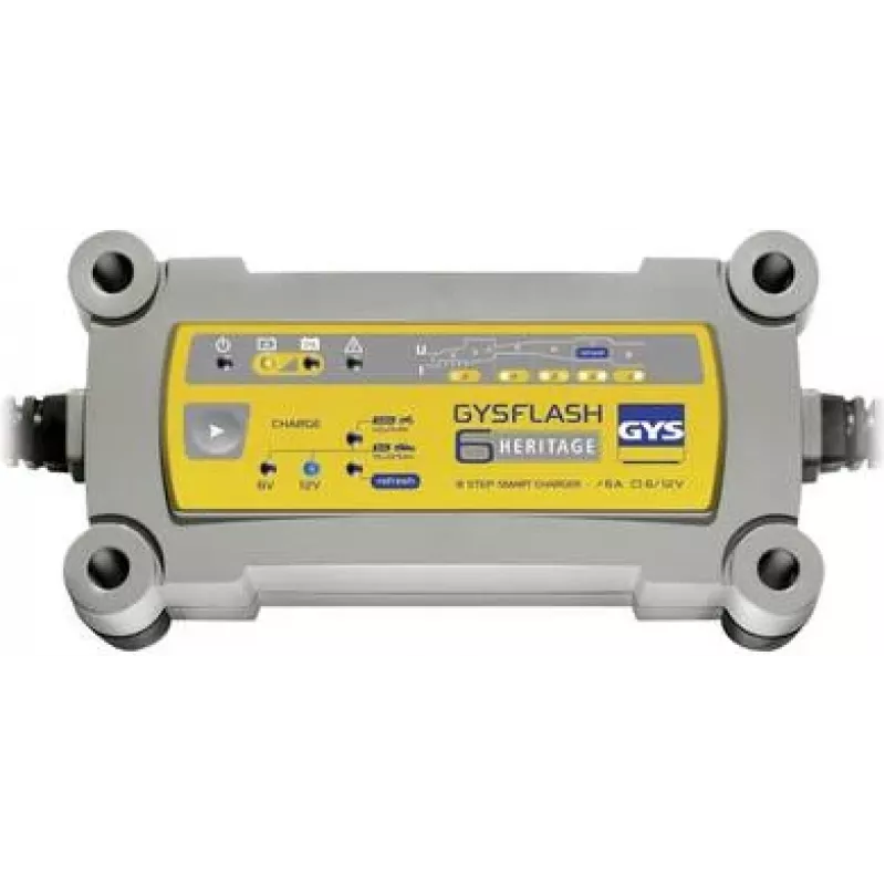 GYS Flash Heritage 6A 6V/12V automatische acculader 029538