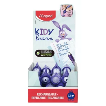 Maped KIDY Learn uitwisbare rollerbal pen haas 0,7 mm blauw, 12er-display 229601
