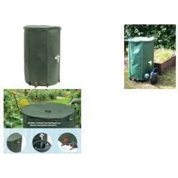 EDA RÉCUP'O 250 L regenton-bouwset, groen, 600 mm diameter, opvouwbaar, UV-bestendig 010982 V.CA