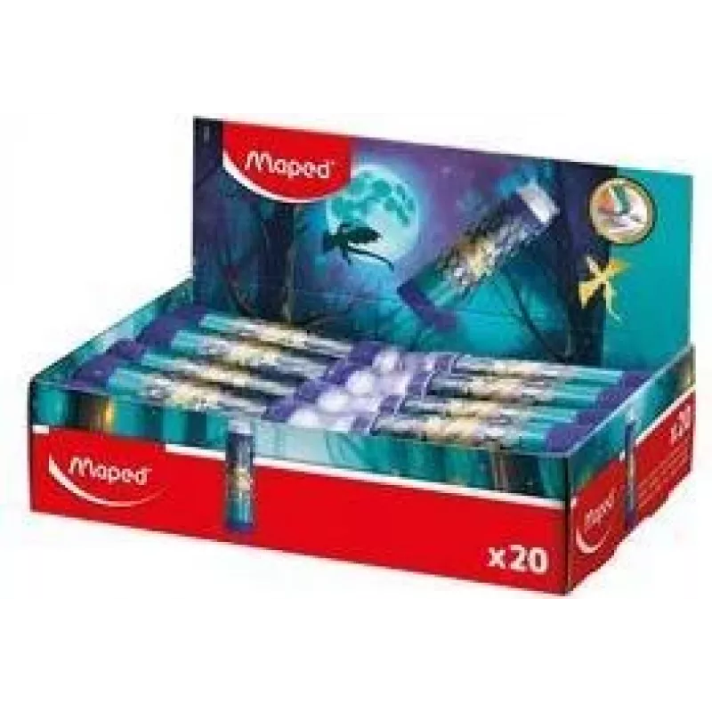 Maped DRAGON kunststof gum, lippenstiftformaat, twist-out, 20er-display 152025