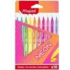 Maped neon viltstiften, 10er-pack, 2,8 mm ronde punt, kartonnen etui 845419