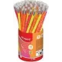 Maped neon HB grafietpotlood met gum, driehoekig, 72er-pack etui 853789FC