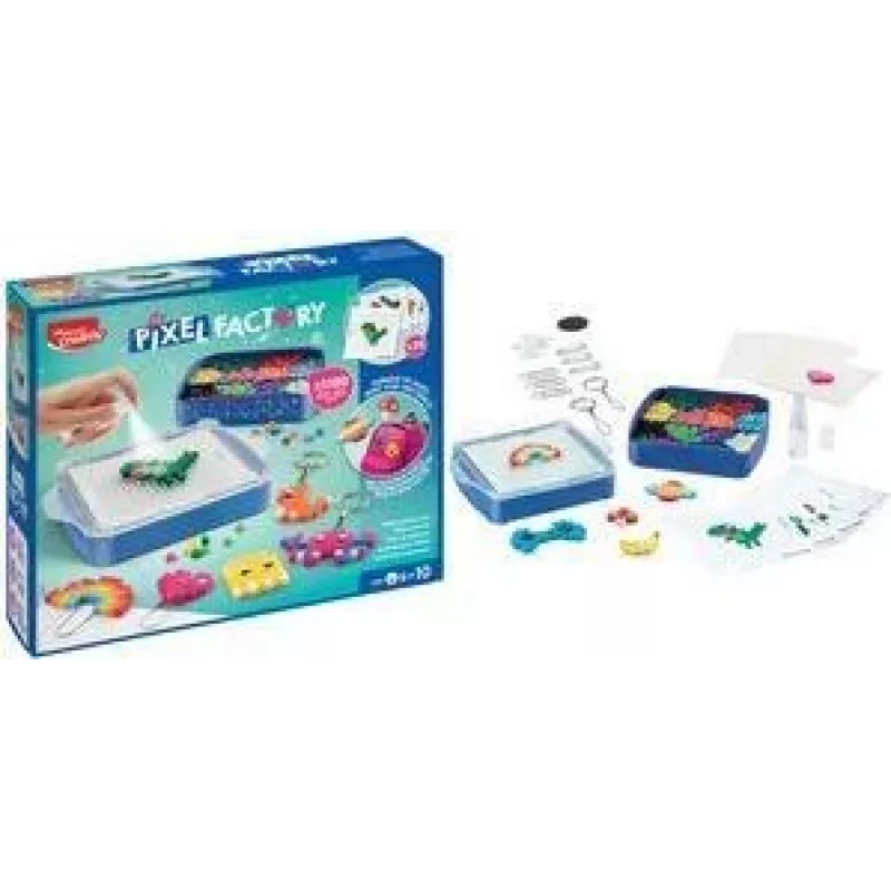Maped Creativ Pixel Factory waterparel-kunstset - 1100 parels, 50 speciale parels, 25 ontwerpen 907700