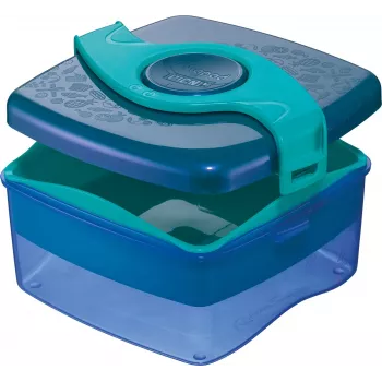 Maped PICNIK ORIGINS broodtrommel 1,4L aqua met 2 vakken, uitneembare bak & verdeler 870108