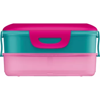Maped PICNIK Kids Concept Barbie 3-in-1 broodtrommel, 1,4 L, 2 vakken + snackbox, roze/meerkleurig 871097