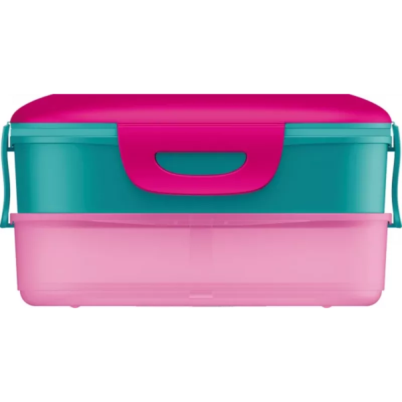 Maped PICNIK Kids Concept Barbie 3-in-1 broodtrommel, 1,4 L, 2 vakken + snackbox, roze/meerkleurig 871097