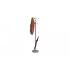 MAUL Stily kapstok met parapluhouder, zilver, houten haken, 8 haken, 1750 mm 9403270