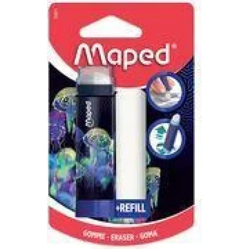Maped Deepsea Paradise gum met navulling, lippenstiftstijl, 1 stuk 152011