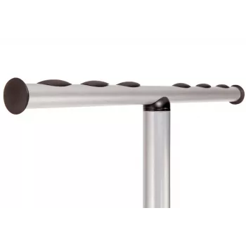 MAUL Wavy-2 kapstok met parapluhouder, zilver/zwart 9405390