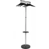 MAUL Wavy-2 kapstok met parapluhouder, zilver/zwart 9405390
