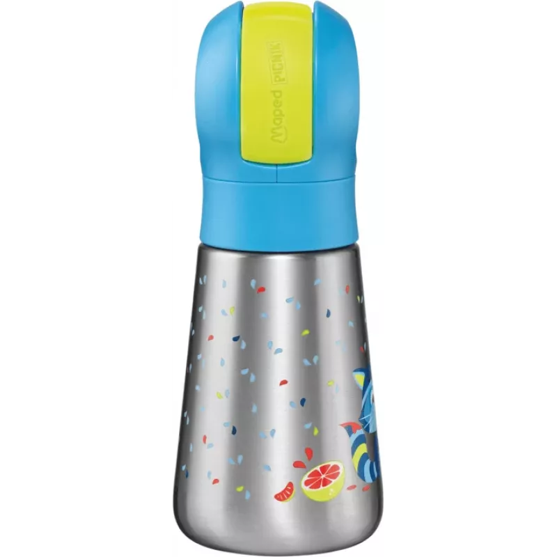 Maped PICNIK isoleerfles wasbeer, 350 ml roestvrij staal met rietje 873001