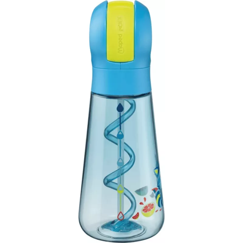 Maped PICNIK Raccoon drinkfles 0,5 L blauw met rietje 873101