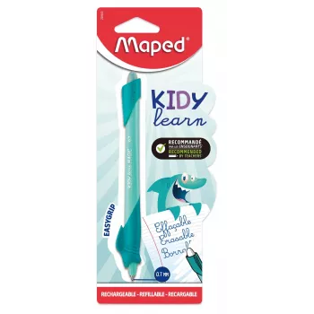 Maped KIDY Learn Shark rollerbalpen uitwisbaar, 0,7 mm, blauwe inkt, blisterverpakking 229500