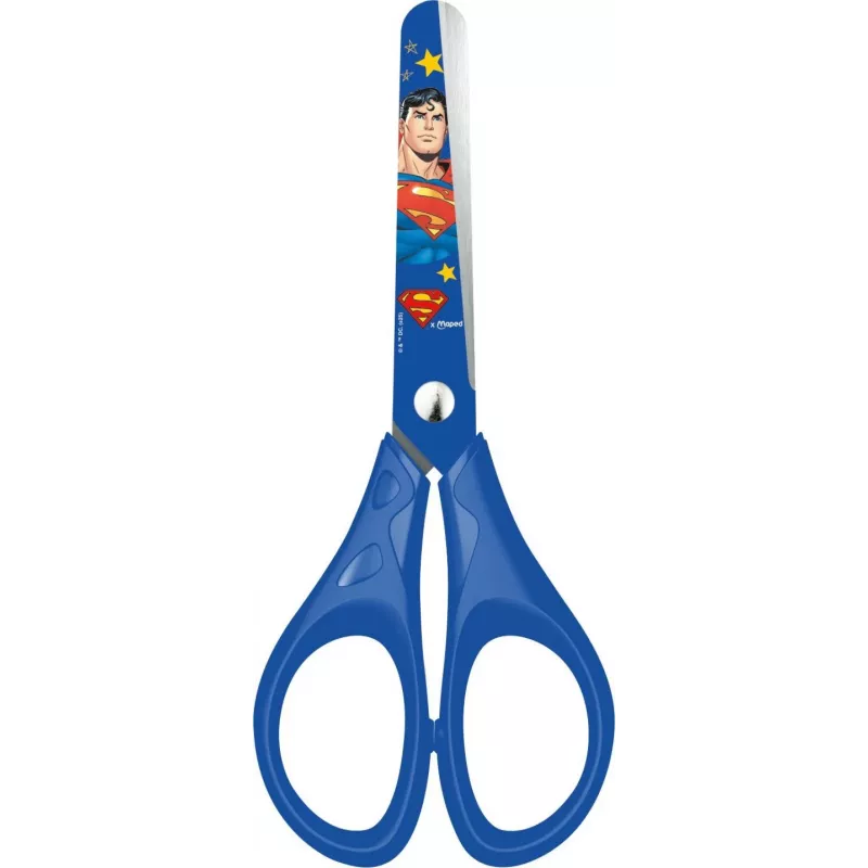 Maped Superman knutselschaar, ronde punt, 130 mm, blauw 464233