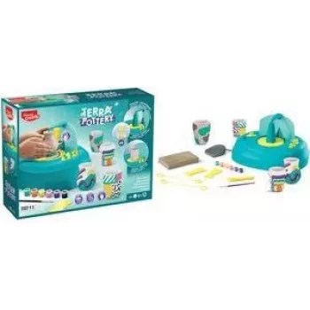 Maped Creativ pottenbakset voor kinderen vanaf 8 jaar, 2 modi voor beginners & gevorderden, lucht-drogende klei met gereedschap en verf (907220)