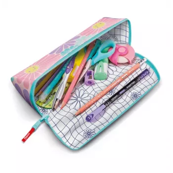 Maped Fancy Pastel Lovely Daisy XXL etui, driehoekig, 2 keerzijden, pastel 931911