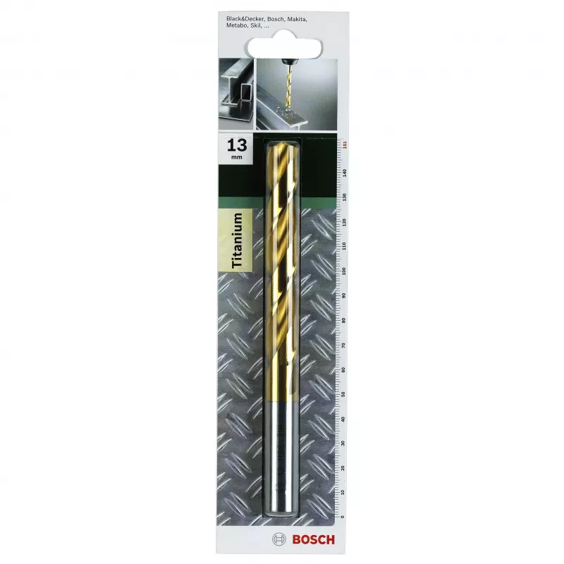 Bosch HSS spiraalboor 6 mm TiN-gecoat DIN 338 cilindrische schacht 2609255100
