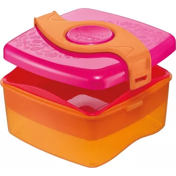 Maped PICNIK ORIGINS broodtrommel 1,4L roze/oranje met 2 vakken en uitneembaar bakje 870107