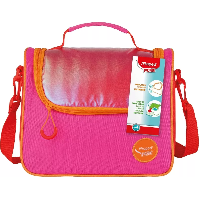 Maped PICNIK ORIGINS lunchtas, roze, 100% polyester, PEVA-voering, schouderband, 1 stuk 872107